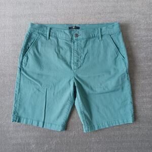 7 For All Mankind Denim Jean Shorts Mens 36 Blue 10" Inseam Stretch Casual